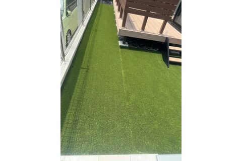 人工芝張り工事